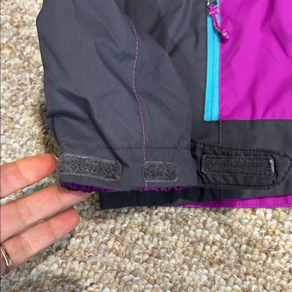 L.L. Bean 4T Wildcat 3 in 1 Purple Gray & Blue Hooded Jacket - Picture 4 of 14